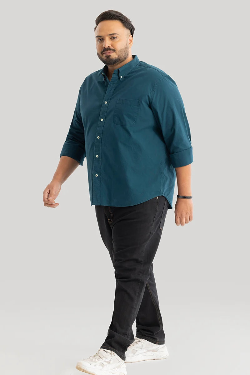 Lucia Teal Plain Shirts