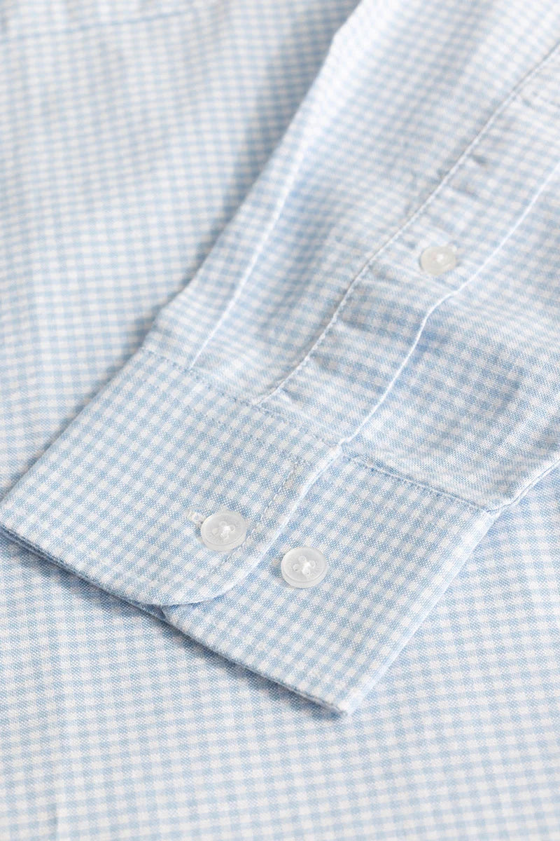 Light Blue Oxford Checks shirt