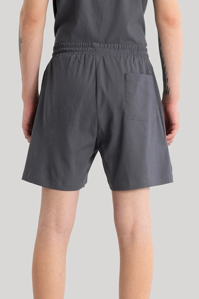 Daphne Charcoal Grey Plain Shorts