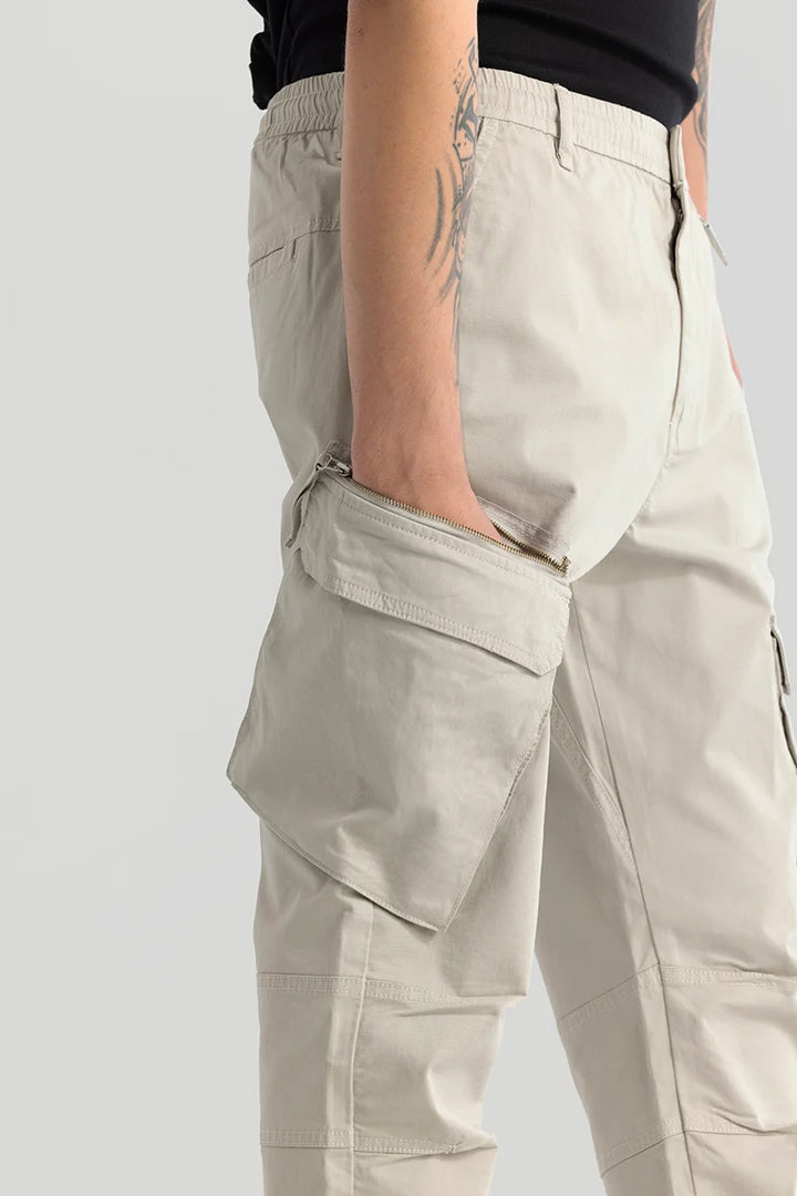 Thibaut Cream Relaxed Fit Cargo Pant