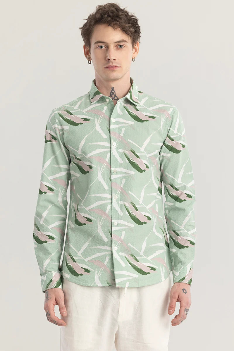 Foliavogue Green Abstract Shirt