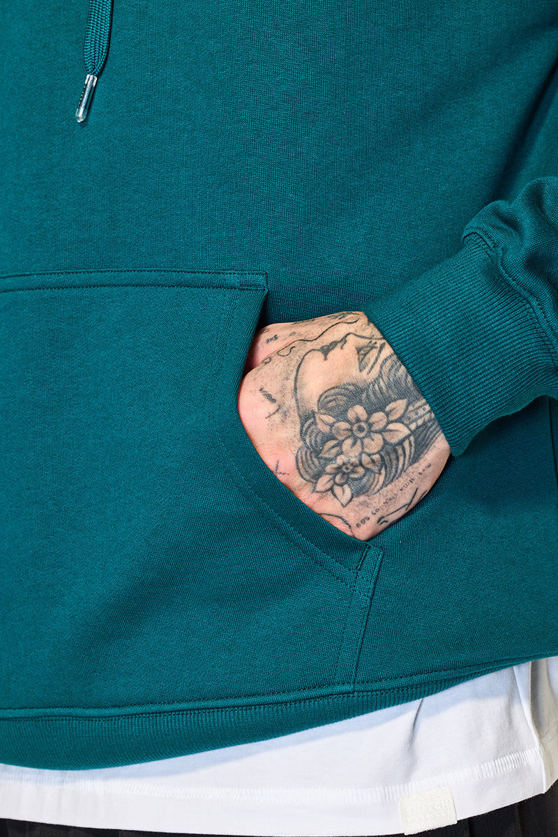 Core Lab Teal Solid Hoodie