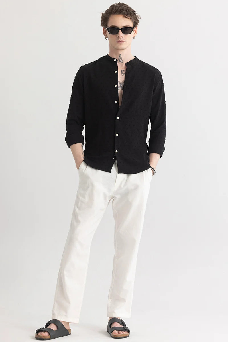 Texturity Textured Black Shirt