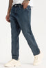 Deep Blue Plain Baggy Fit Jeans