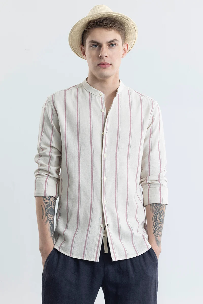 Gianluca Pink Stripe Shirt