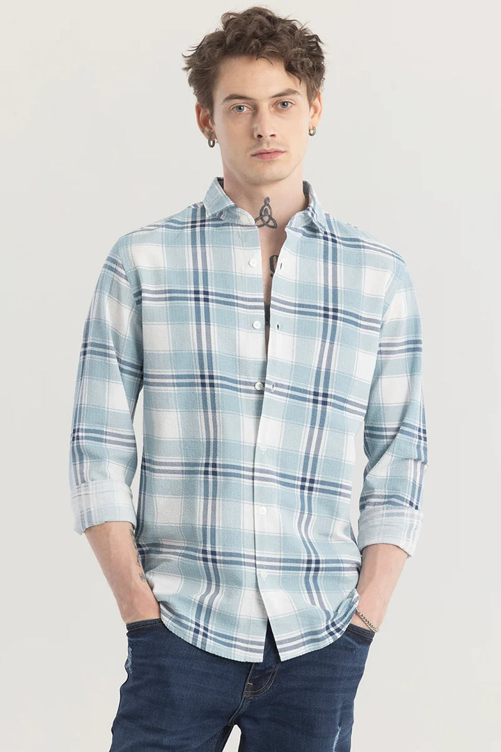 Patternoir Broad Blue Checks Shirt