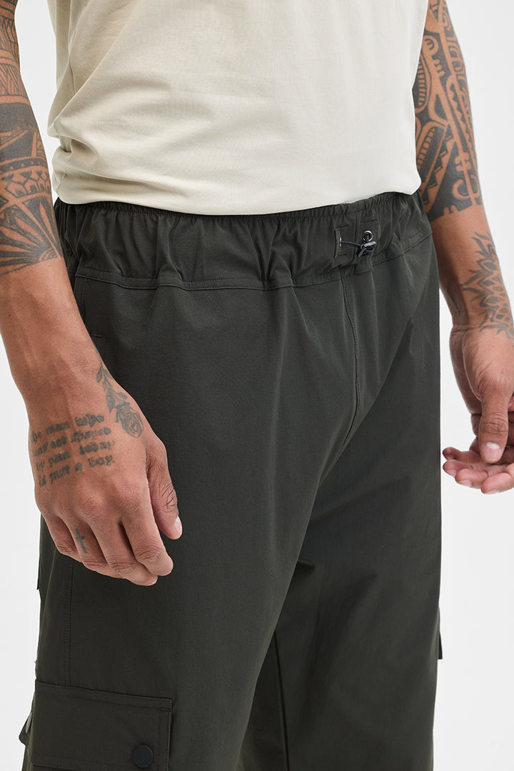 Dark Green Relaxed Fit Cargo