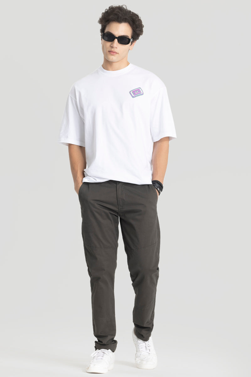 Charcoal Grey Regular Fit Chinos