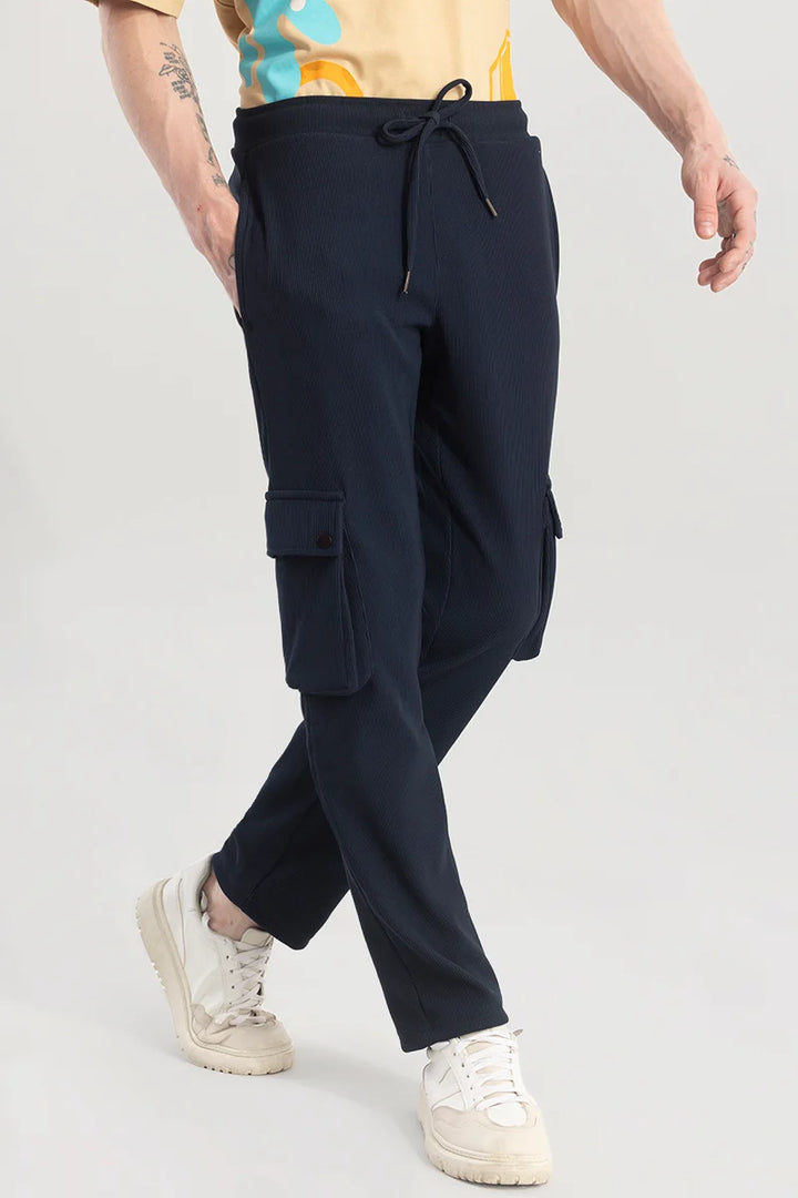 Pockethrive Navy Corduroy Cargo Pant