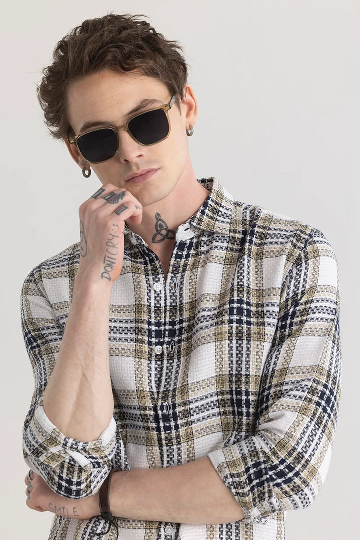 Tartanique White Checkered Shirt