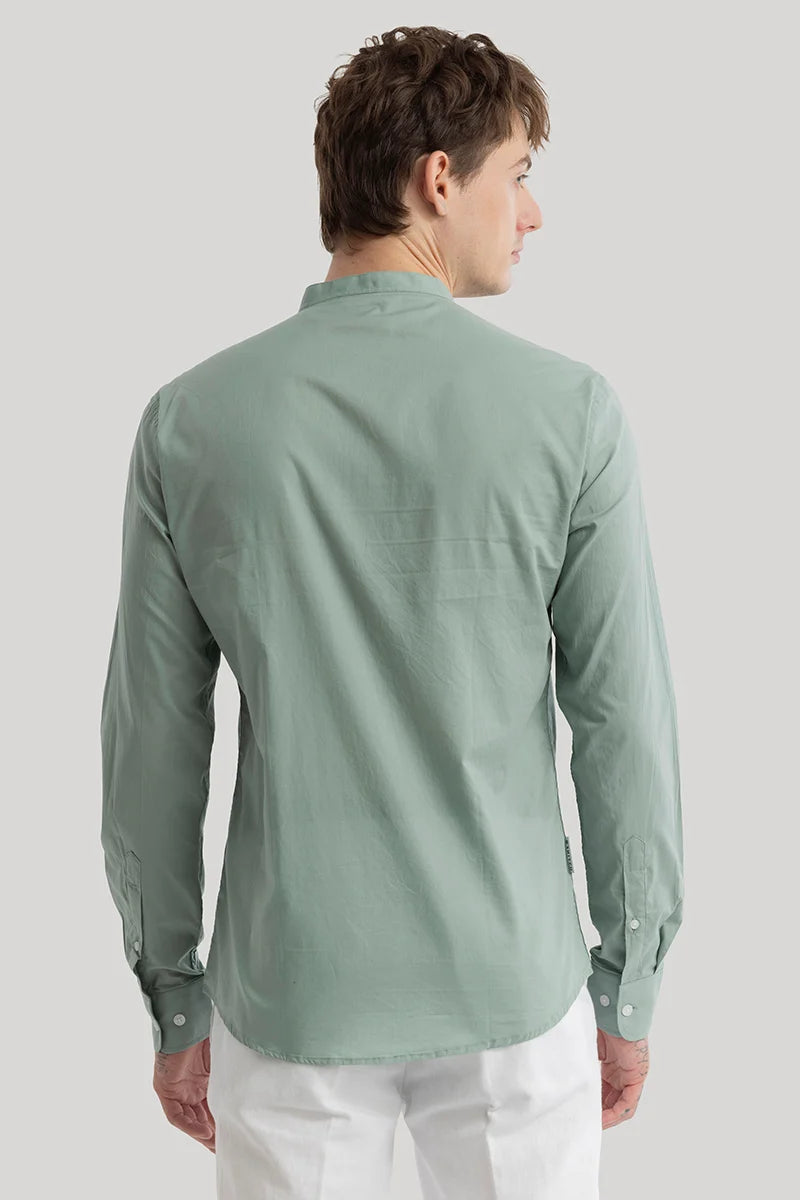 Yngve Green Plain Shirt