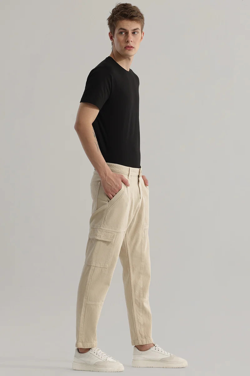Trendtwill Beige Relaxed Fit Jeans