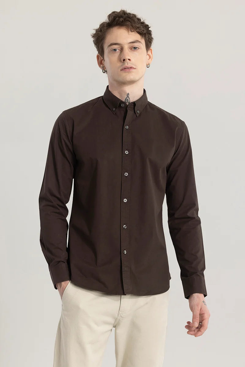 Shirtique Brown Shirt