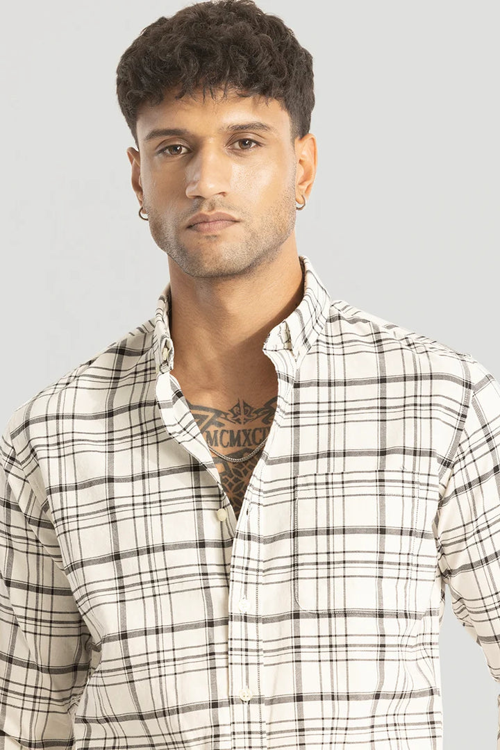 White Checks Oxford Shirt