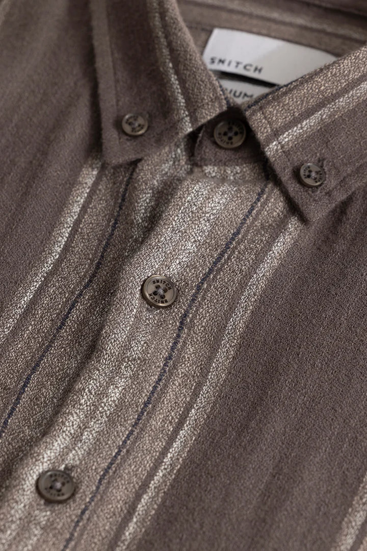 Strideglint Brown Stripe Shirt