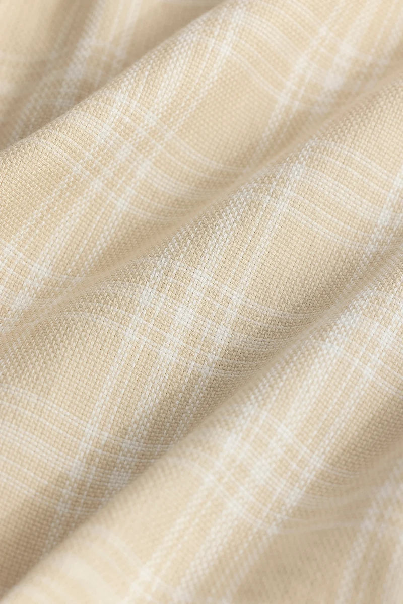 Einar Beige Checks Shirt