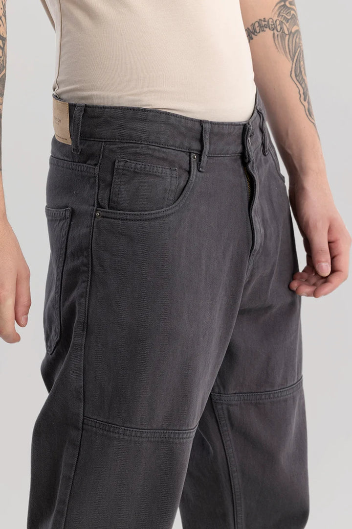 Trendstitch Grey Baggy Fit Jeans