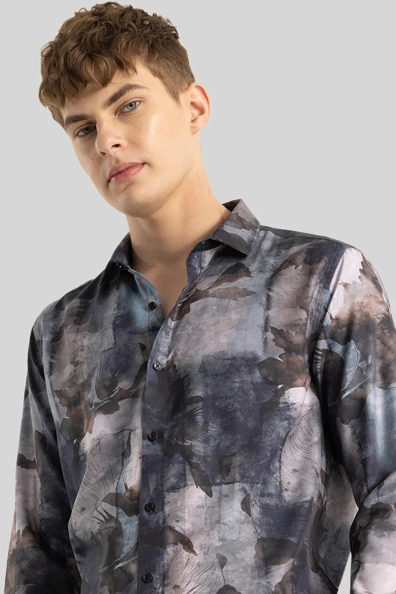 Anchor Grey Abstract Shirt