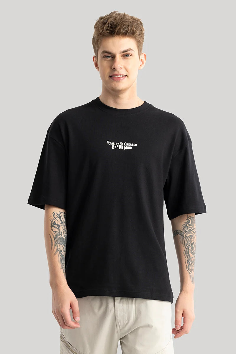 Buy Men's Magnus Black Oversized T-Shirt Online | Snitch – SNITCH