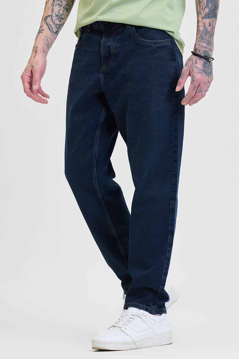 Navy Baggy Fit Jeans