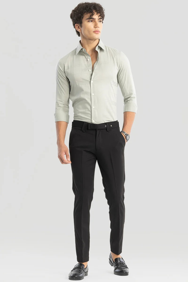 Black Slim Fit Trousers