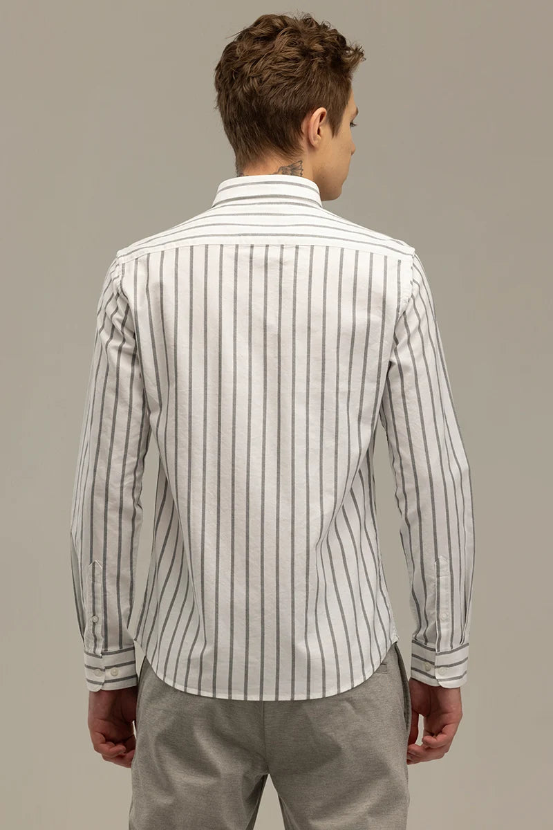 Bodil White Striped Shirt