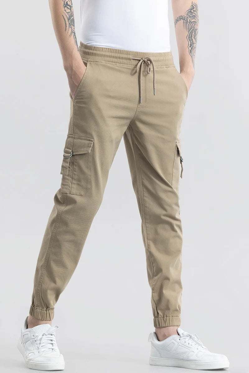 Noemi Khaki Cargo Pant