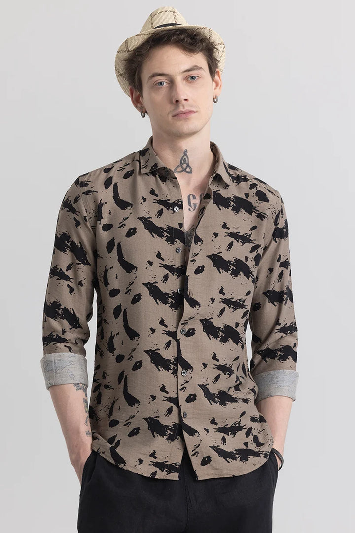 Geoshard Splash Khaki Shirt