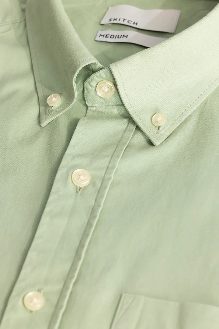 Light Green Oxford Solid Shirt