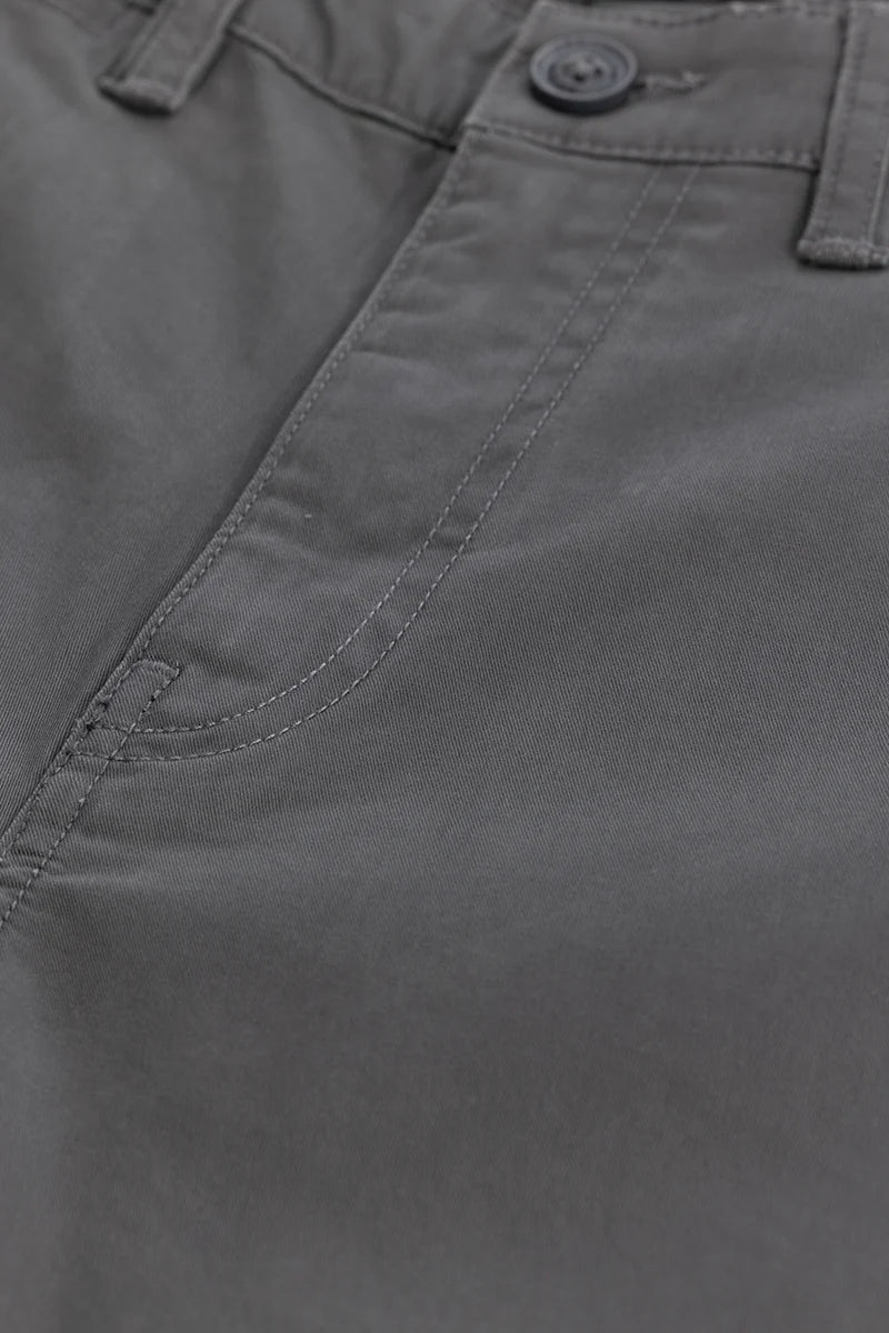 Charcoal Grey Slim Fit Chinos