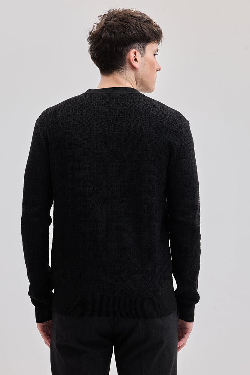 Black Knitted Sweater