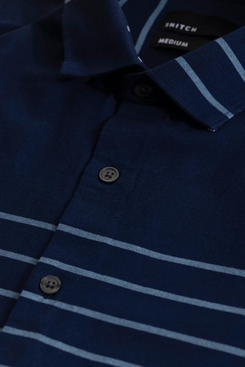 Stripivolve Navy Stripe Shirt