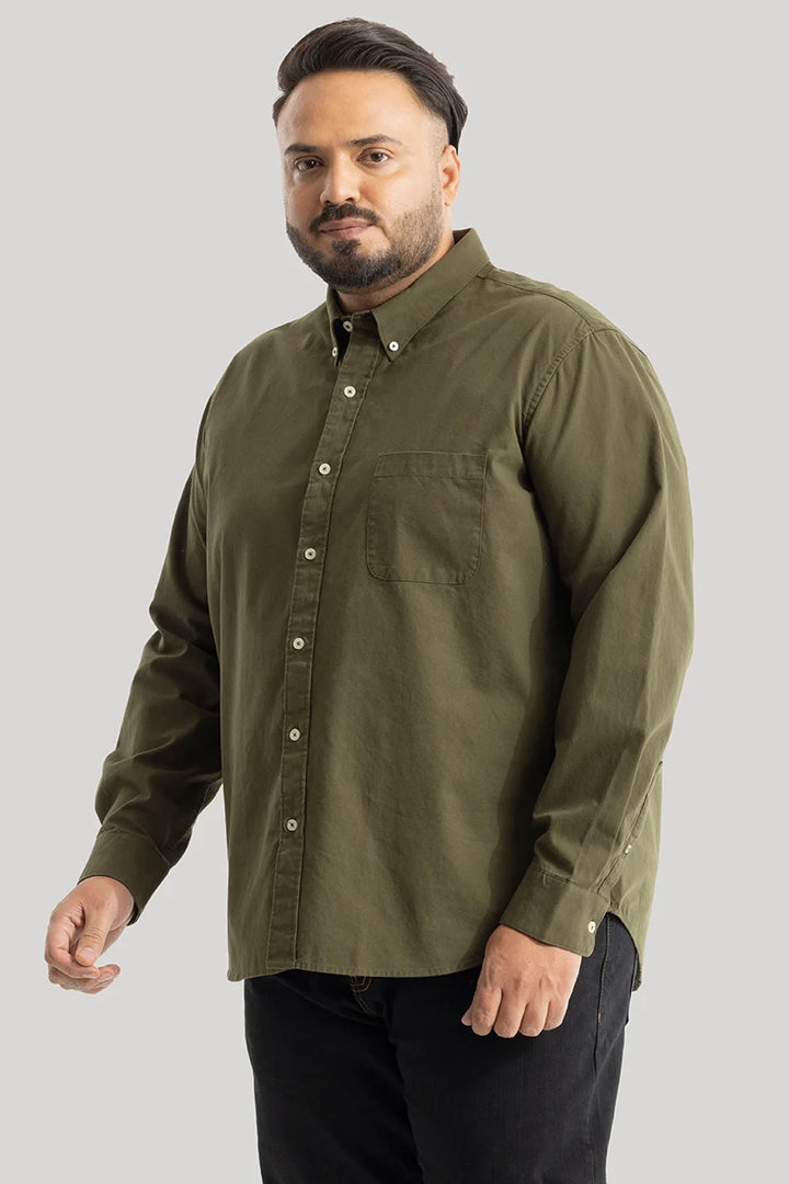 Lucia Olive Plain Shirts