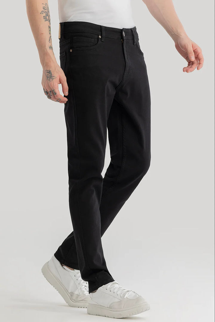 Henrik Black Plain Slim Fit Jeans