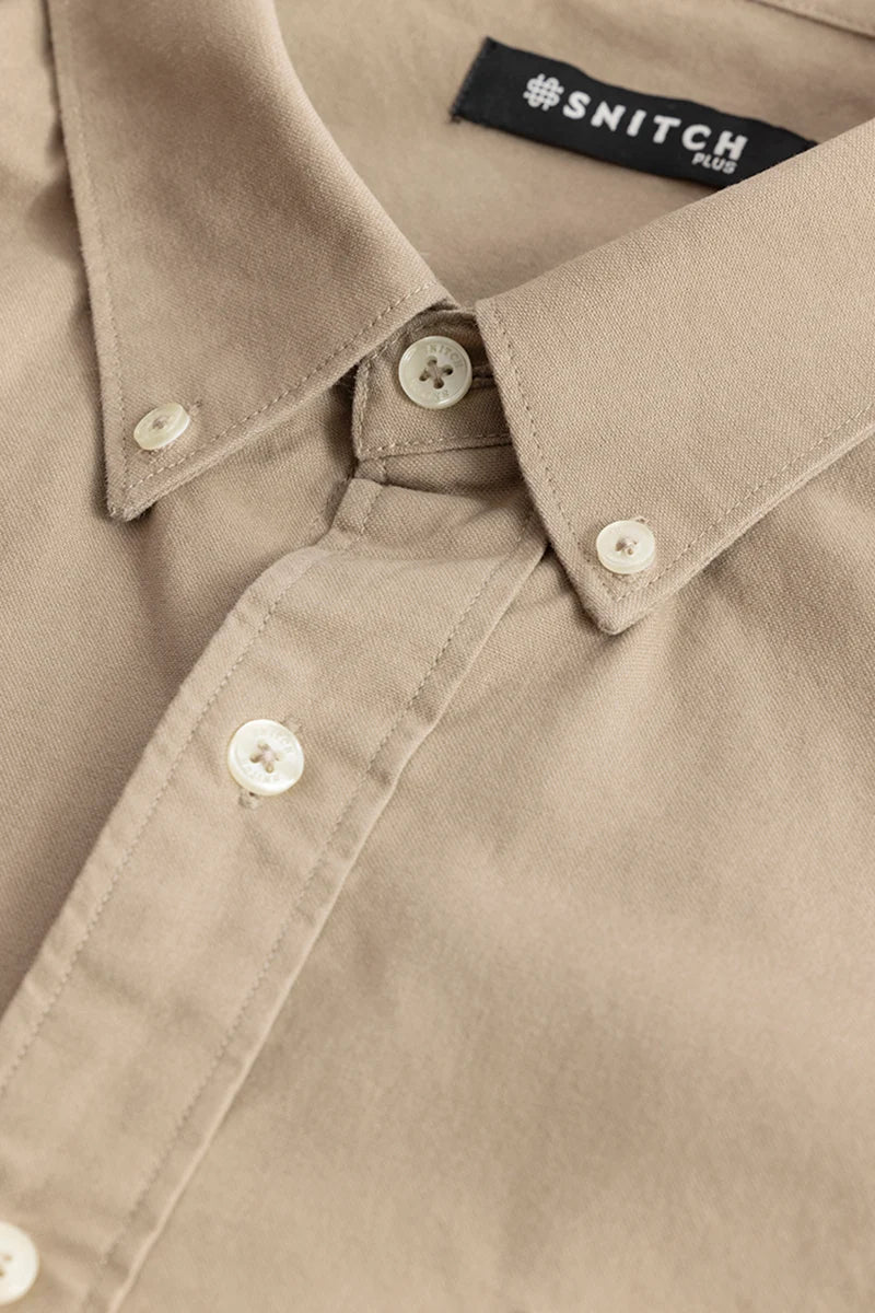 Lucia Beige Plain Shirts