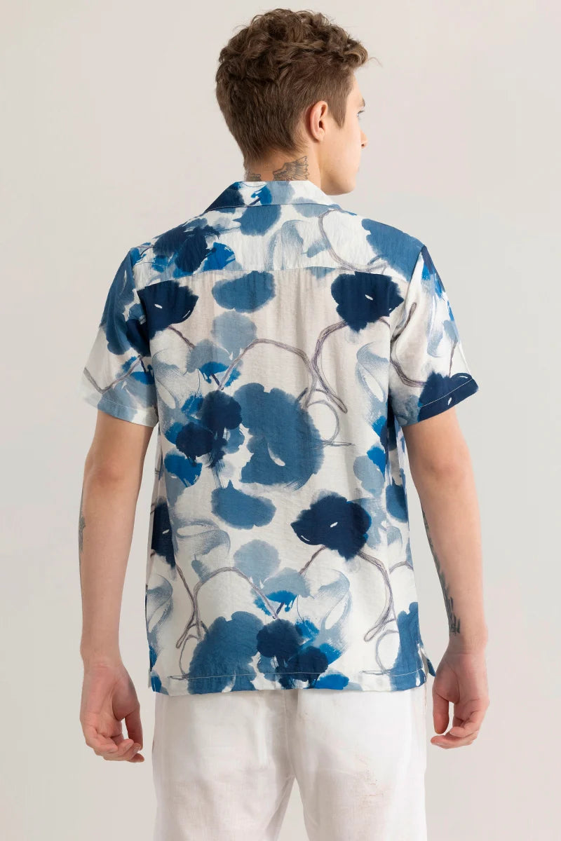 Nebulara Abstract Blue Shirt