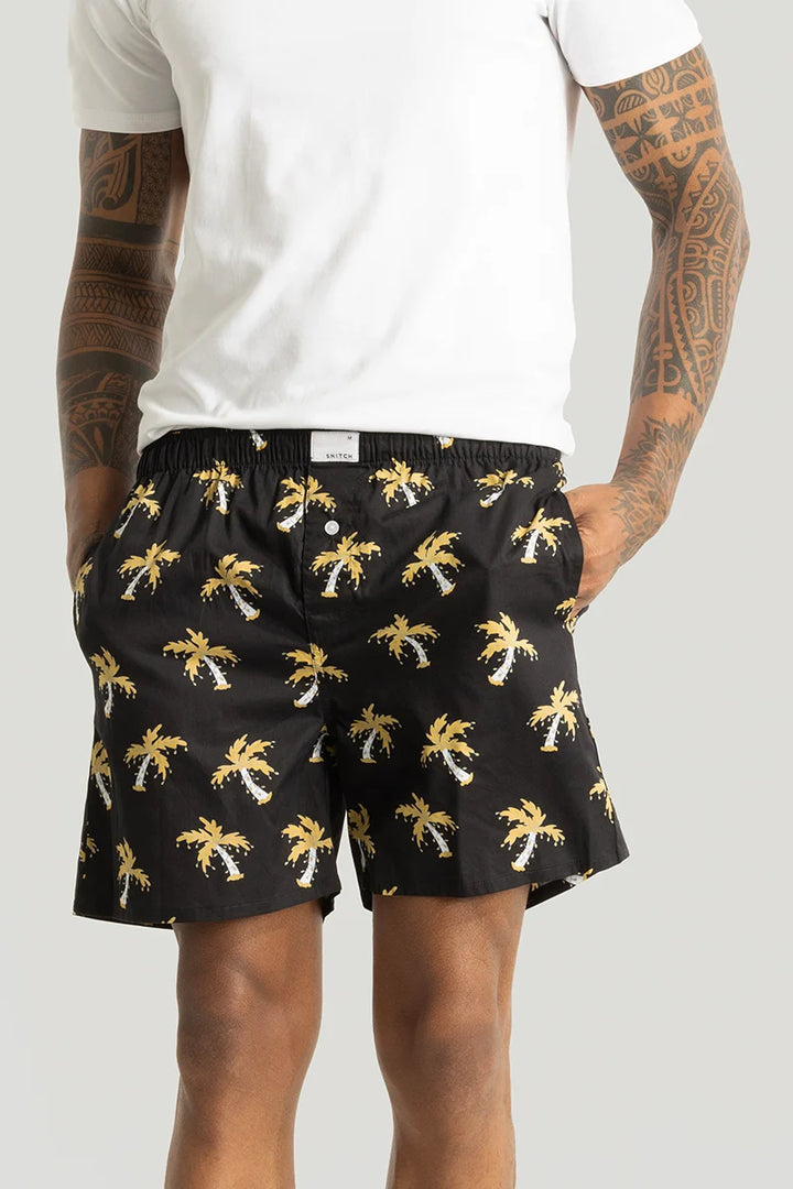 Cocotree Black Printed Boxers