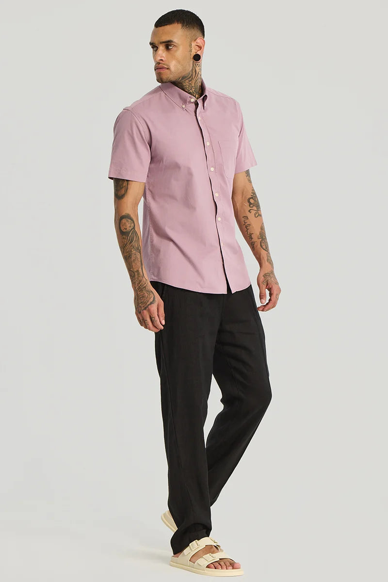 Mauve Oxford Solid Shirt