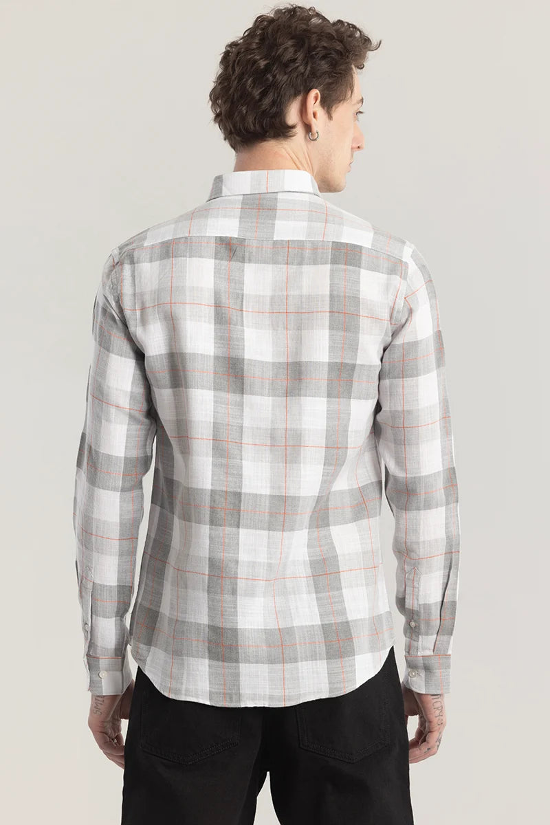 Plaidify Grey Checkered Shirt