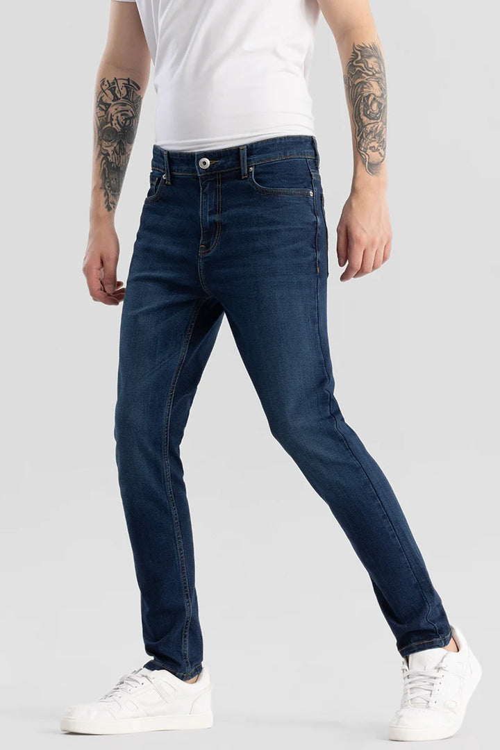 Denity Slim Fit Navy Jeans