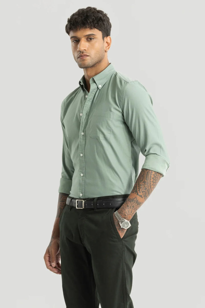 Button Down Sage Shirt