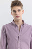 ClassicContour Plain Purple Shirt