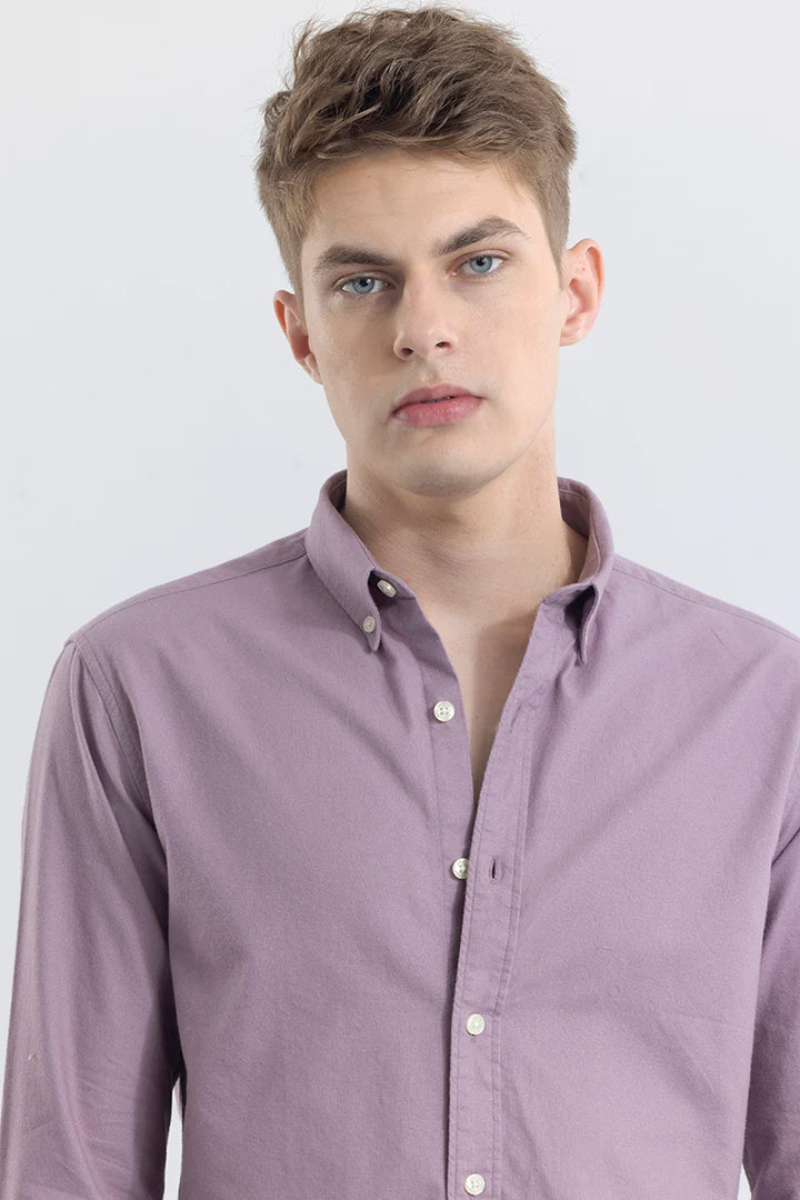 ClassicContour Plain Purple Shirt