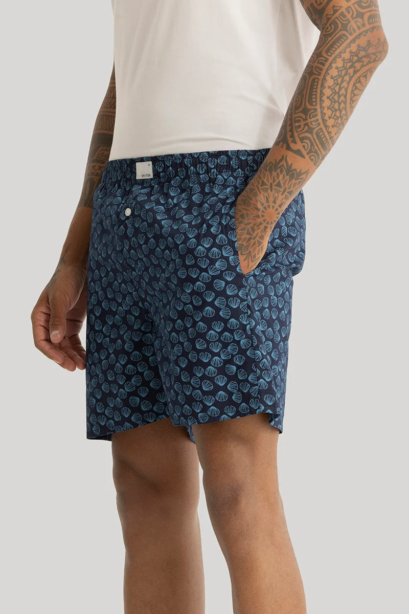 Nico Navy Printed Boxers