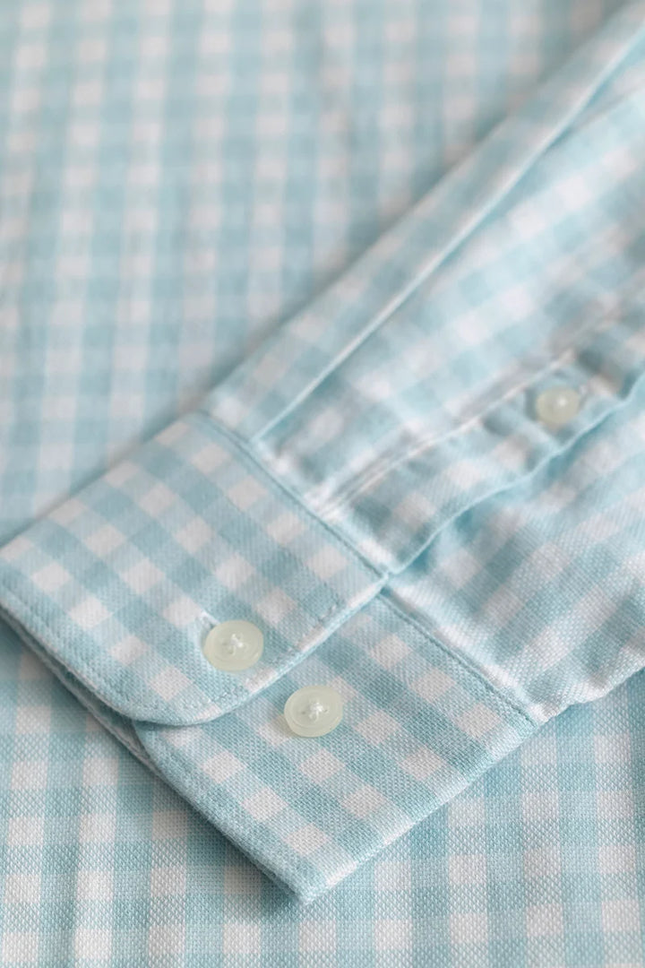 Ingvar Light Blue Checks Shirts