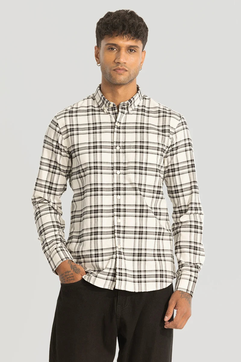 White Checks Oxford Shirt