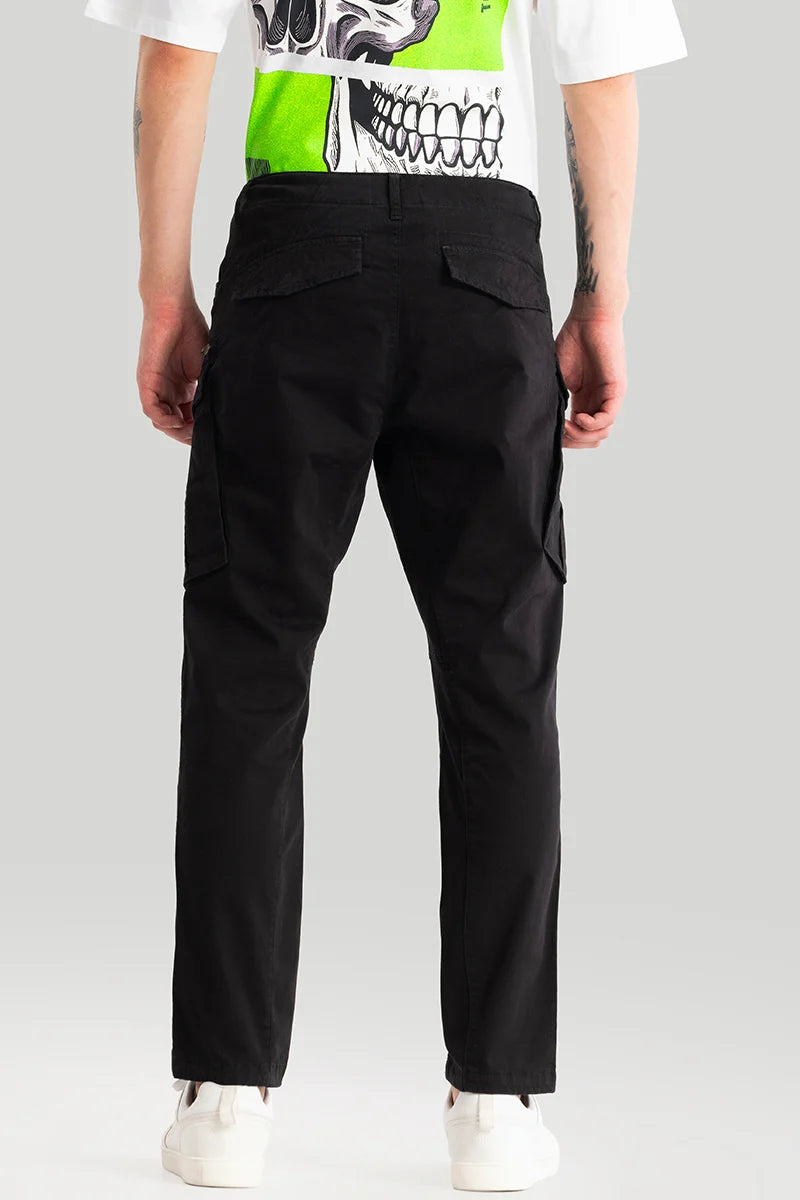 Tyke Pro Black Cargo Pant