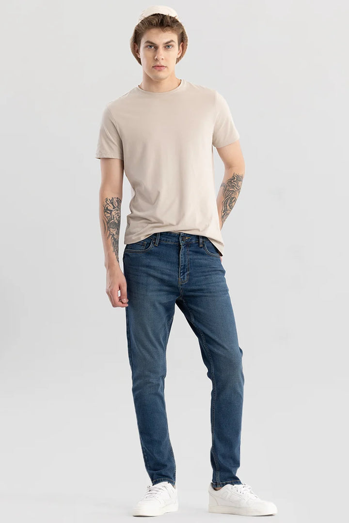 Denity Dark Blue Slim Fit Jeans