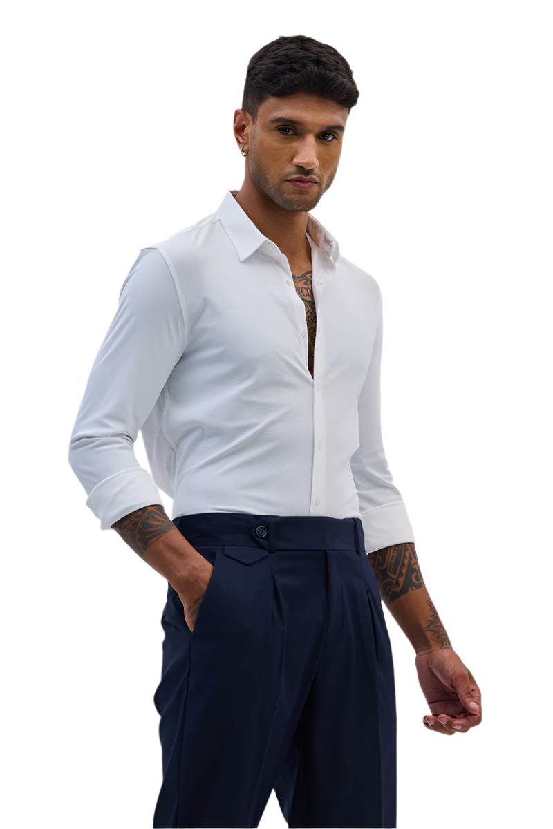 White Slim Fit Shirt