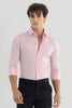 Pink Self Checks Shirt